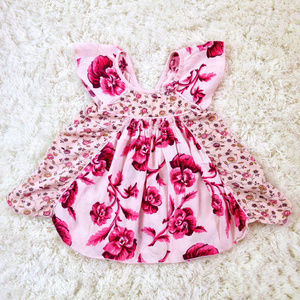 ELIANE ET LENA (PARIS) Pink Floral Top 2T